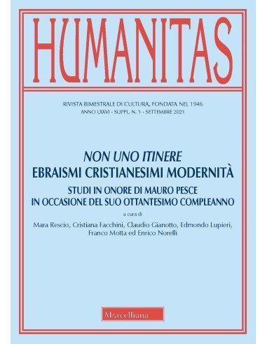 Non uno itinere. Ebraismo cristianesimi modernità