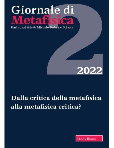 Dalla critica della metafisica alla metafisica critica?