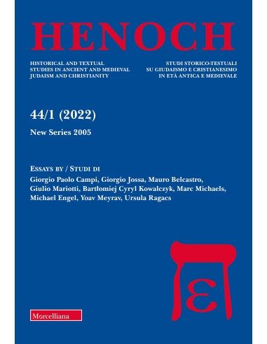 Essays by / Studi di Giorgio Paolo Campi, Giorgio Jossa, Mauro Belcastro, Giulio Mariotti, Bartlomiej Cyryl Kowalczyk, Marc Mich