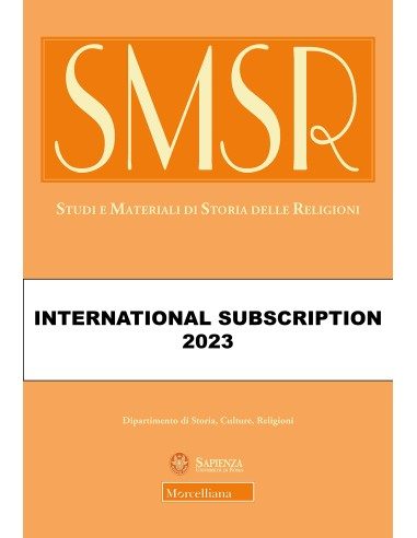 STUDI E MATERIALI DI STORIA DELLE RELIGIONI International Subscription 2023