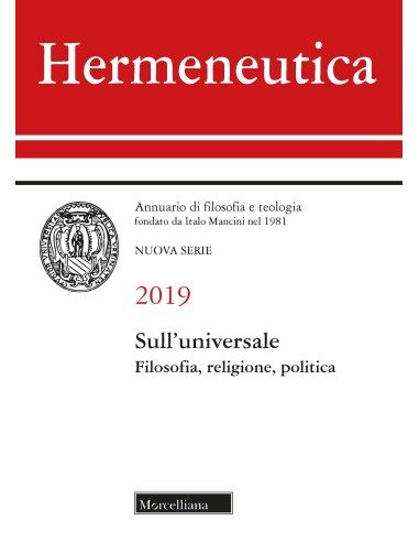 Sull'universale. Filosofia, religione, politica