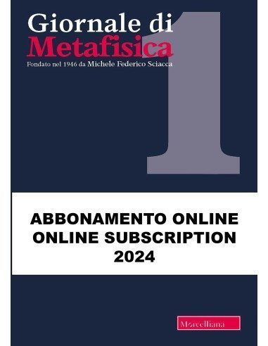 GIORNALE DI METAFISICA Abbonamento digitale 2024