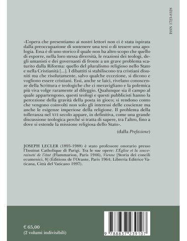 Storia della tolleranza nel secolo della Riforma 