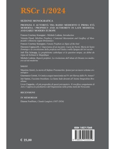 Profezia e autorità tra basso medioevo e prima...