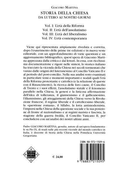 Storia della Chiesa. Da Lutero ai giorni nostri - Vol. I
