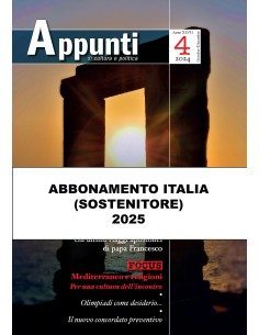 APPUNTI Abbonamento Italia sostenitore 2025