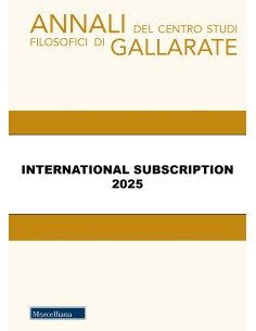 ABBONAMENTO Annali del Centro Studi Filosofici di...