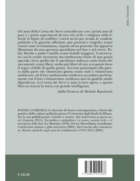 David M. Turoldo, Camillo De Piaz e la Corsia dei Servi di Milano (1943-1963)