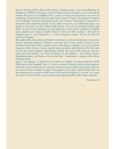 La Bibbia dei Settanta - Vol. II (2 tomi...