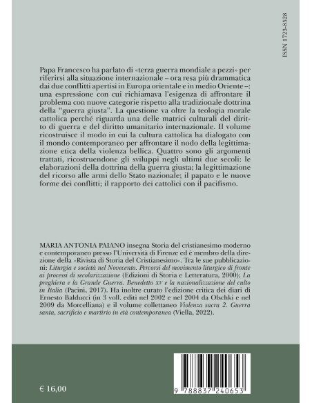 I cattolici, la guerra e la pace in età contemporanea