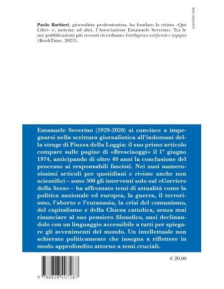 Emanuele Severino giornalista