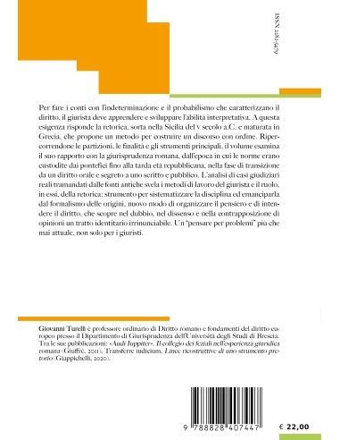 Retorica e giurisprudenza a Roma