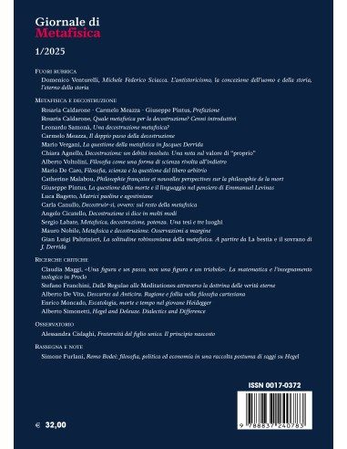 Metafisica e decostruzione