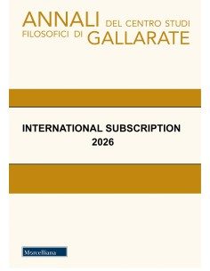 ABBONAMENTO Annali del Centro Studi Filosofici di...