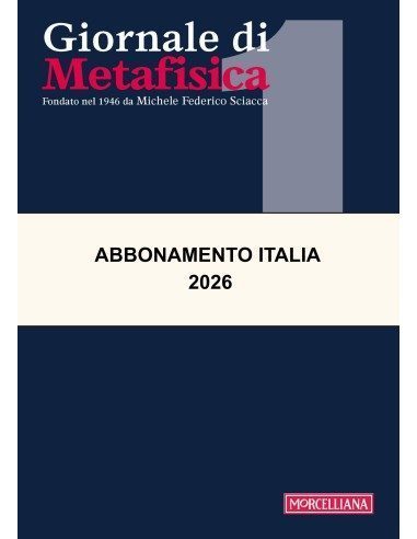 GIORNALE DI METAFISICA Abbonamento Italia 2026