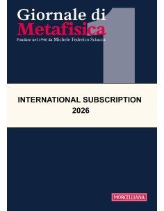 GIORNALE DI METAFISICA International subscription 2026