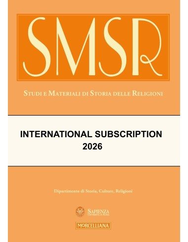 STUDI E MATERIALI DI STORIA DELLE RELIGIONI...
