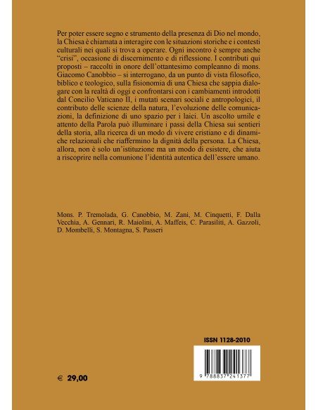 Una chiesa per questo mondo