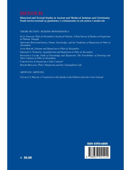 Philo of Alexandria’s Jewish Scepticism