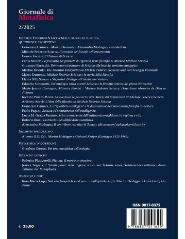 Michele Federico Sciacca nella filosofia europea