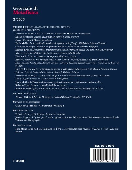 Michele Federico Sciacca nella filosofia europea