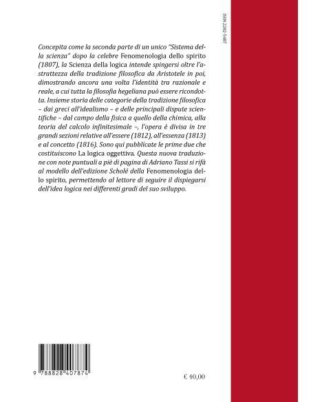 Scienza della logica - Vol. I