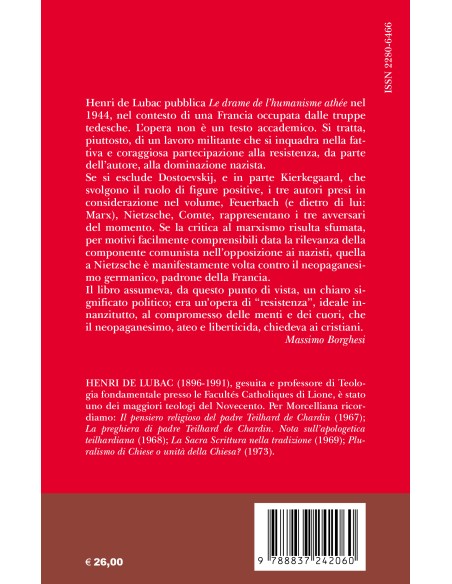 Il dramma dell’umanesimo ateo